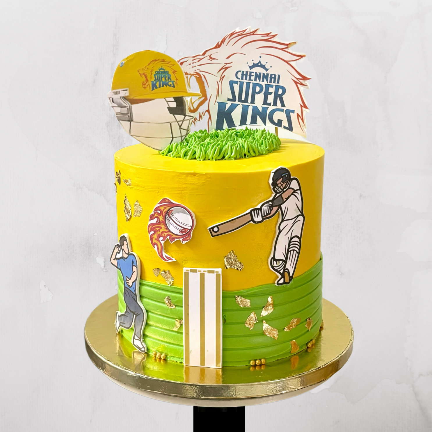 CSK Cricket Cake for Fans